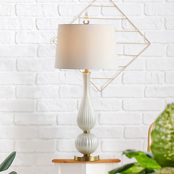 Gillian 33.7" Glass LED Table Lamp - JONATHAN Y